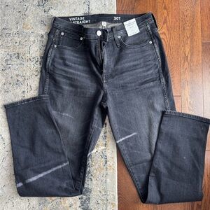 J. Crew Women’s Straight Jeans - Dark Gray